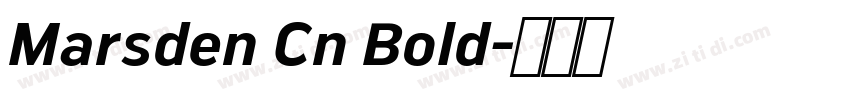 Marsden Cn Bold字体转换
